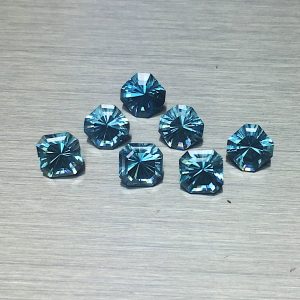 Blue Zircon Round 6mm LOT 10pcs Total