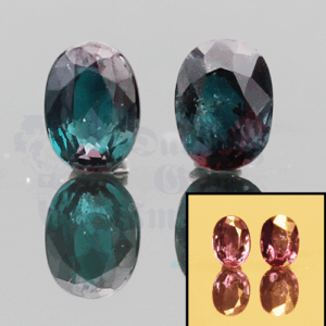 Alexandrite .97ct Oval 5.5x4 Pair AL019
