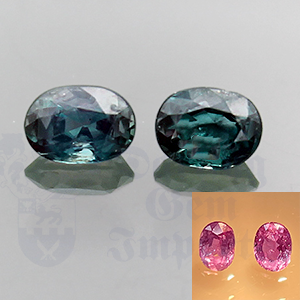 Alexandrite .64ct Oval 4.5x3.3 Pair AL048