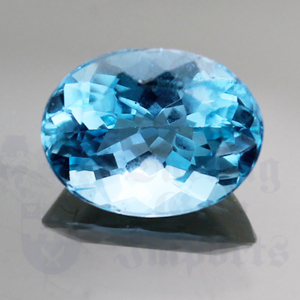 Aquamarine 2.54ct Oval 10.4x7.9 Hyper Blue AQ008