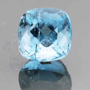 Aquamarine 2.95ct Cushion 8.6 Hyper Blue  AQ011