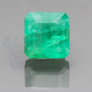 EMERALD 2.15ct Cut Corner Square 7.9x7.6 EM063