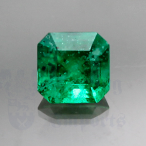 EMERALD .73ct Cut Corner Square 5.5x5.4 EM091