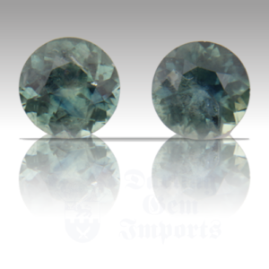 SAPPHIRE 1.44ct Round 5.5 Montana Pair MTS019
