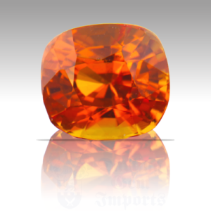 Sapphire 1.02ct Cushion 5.5x5 Orange ORS008