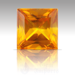 SAPPHIRE 2.19ct Princess 7 Orange ORS011