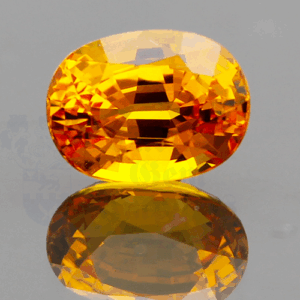 Sapphire 4.4cts Oval 10.4x7.8 Orange ORS013