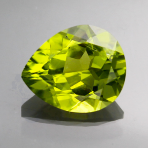Peridot 4.21ct Pear 11.8x9.8 PE033