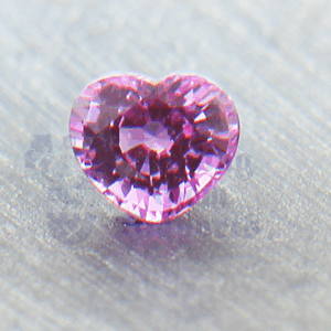SAPPHIRE 1.27cts Heart 5.8x6.6 Pink PKS026