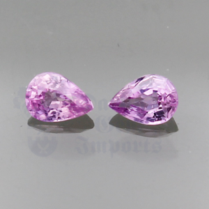 SAPPHIRE .70ctw Pear 5x3.5 Pair PPS007