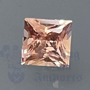 SAPPHIRE .42ct Princess 4.1 Champagne PS005