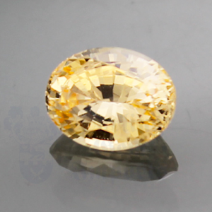 SAPPHIRE 1.11cts Oval 6.8x5.2 Champagne *AGL Report* PS012