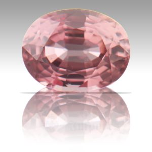 Sapphire 2.96ct Oval 9.4x7.1 Peach PS013