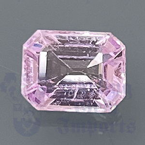 SAPPHIRE 1.02ct Emerald Cut 6.2x4.8 Baby Pink PS014
