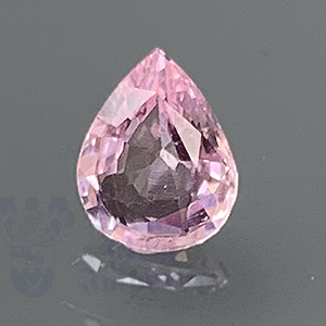 SAPPHIRE .46cts Pear 6x4.7 Pastel pink  PS015