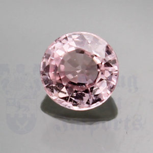 SAPPHIRE .73ct Round 5.2mm Peach PS017