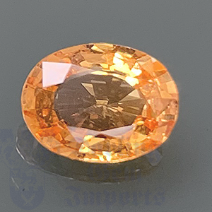 SAPPHIRE 1.3cts Oval 7.7x6 Orange Peach PS021