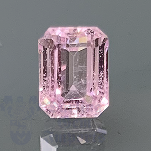 SAPPHIRE 1.3cts Emerald Cut 6.3x5 Pastel Pink  PS035
