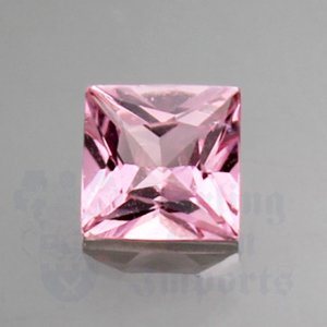 PINK TOURMALINE 1.04cts Princess 6  PTU045