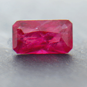 RUBY 1.20ct Emerald Cut 8.1x4.6 RU001