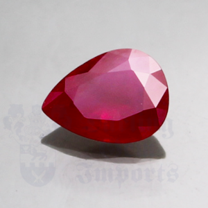 RUBY 1.17cts Pear 7.9x6 RU004