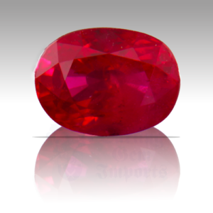 RUBY 1.37ct Oval 7.3x5.3 RU014