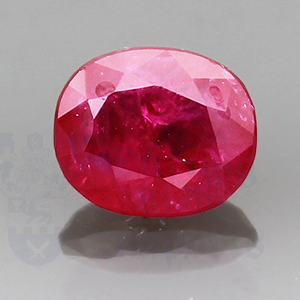 RUBY 1.65ct Oval 7.9x6.6 RU033