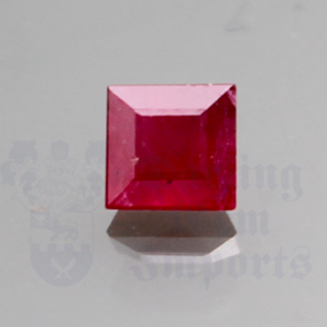 RUBY .77ct Square 4.75 RU048
