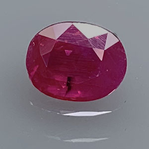 RUBY 1.03cts Oval 6.4x5 Brilliant Touch of Pink RU054