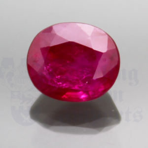 RUBY 1.97cts Oval 7.4x6.3 RU058