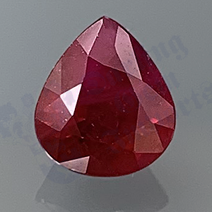 RUBY 1.4cts Pear 6.9x6 RU062