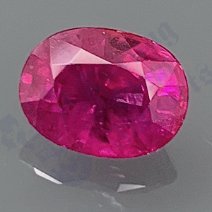 RUBY 1.13cts Oval 6.7x5 RU063