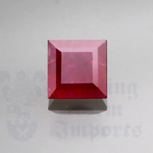 RUBY .71ct Square 4.9x4.8 RU064