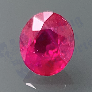 RUBY 0.76cts Oval 5.9x5.3 RU068