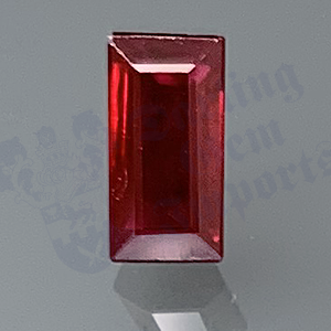 RUBY 0.82cts Baguette 6.8x3.5 RU072