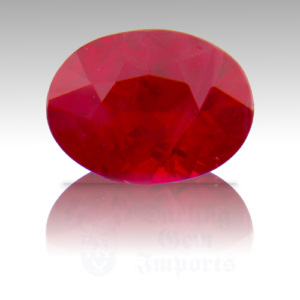 RUBY 1.39ct Oval 7.7x5.7 RU073