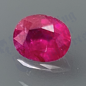 RUBY 0.58cts Oval 5.8x4.3  RU075