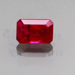 RUBY .97ct Emerald Cut 6.1x4 RU089