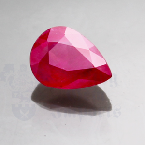 RUBY 1.52ct Pear 7.9x5.8 RU092