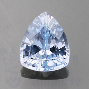 Sapphire 1.18ct Trillion 7.3x6.1 "Ice Blue" SA063