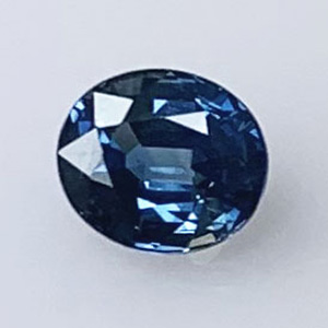 Sapphire 1.25cts Oval 6.5x5.7 Nice blue, grey SA121