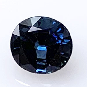 Sapphire 1.24cts Oval 6.3x5.8 Deep blue SA160