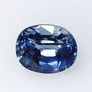 Sapphire 1.35cts Oval 6.8x5.5 Blue/Grey SA216