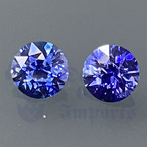Sapphire .85ct Round 4.5 Match Pair SA269
