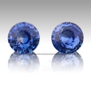 Sapphire 2.25ctw Round 6.2 Pair SA314