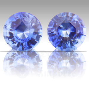 Sapphire 1.86ctw Round 5.9 Pair SA346