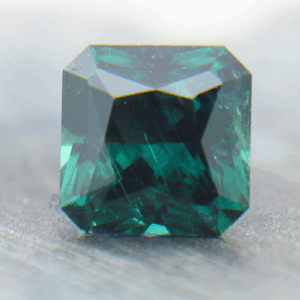 Sapphire 3.08ct Asscher 8.1 No Heat-Teal TSA020