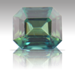 SAPPHIRE 1.83ct Emerald Cut 7.1x6.1 Teal (NH) TSA032