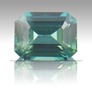 SAPPHIRE 1.55ct Emerald Cut 7.2x5.5 Teal TSA050