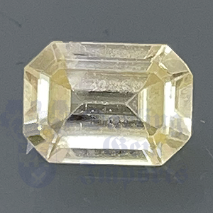 SAPPHIRE 1.08ct Emerald Cut 6.9x5 Yellow YS023